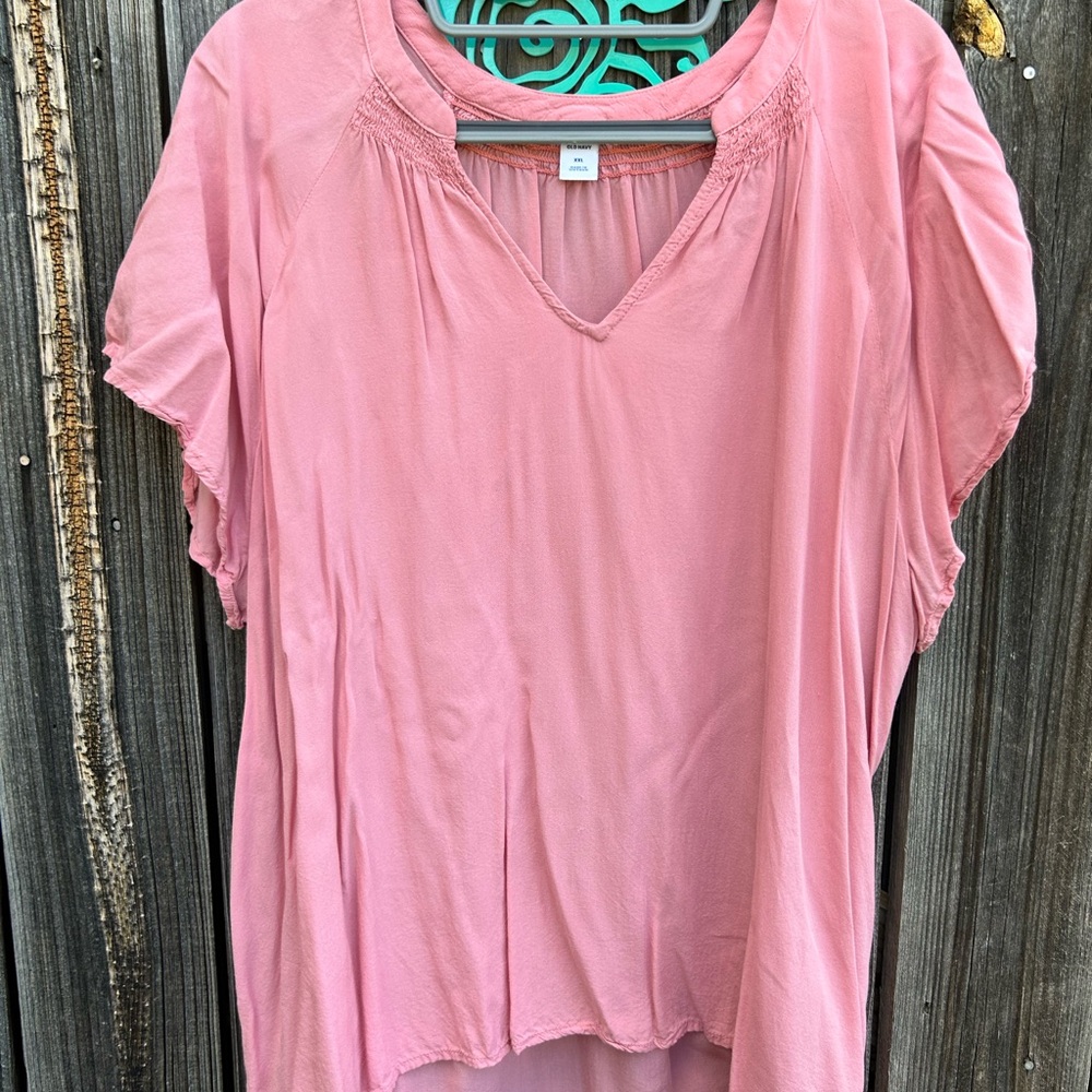Old Navy Pink Rayon Blouse